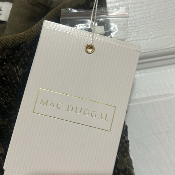 MAC DUGGAL Olive Dress 93662 NWT - Picture 6 of 10